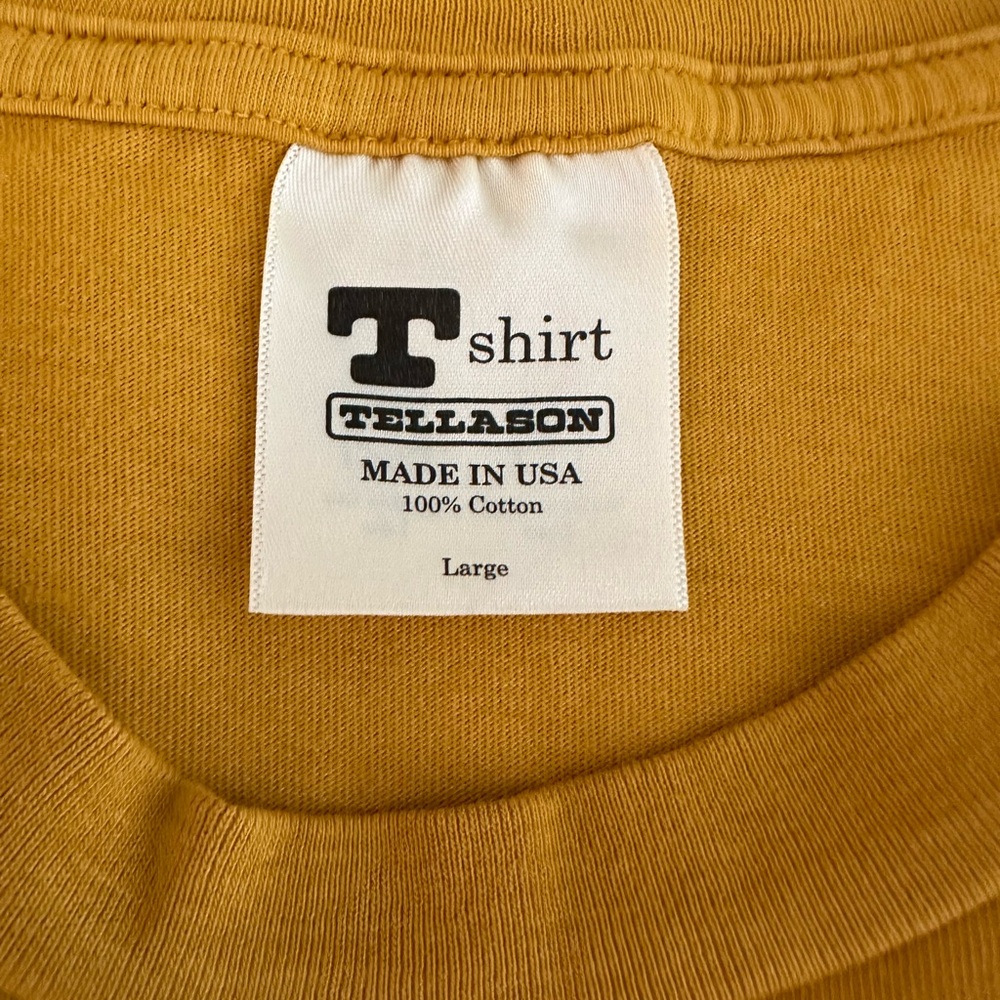 Tellason Men's Mustard Pocket T-Shirt
